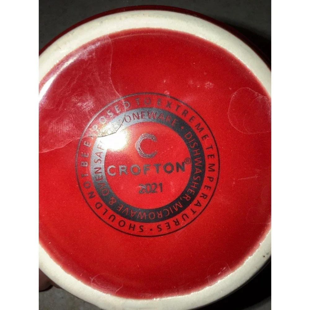 Crofton Stoneware MINI Baker Red Dish with Lid‎ 4.5